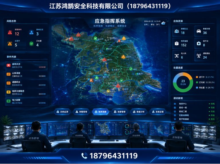 遂宁应急指挥系统展示图